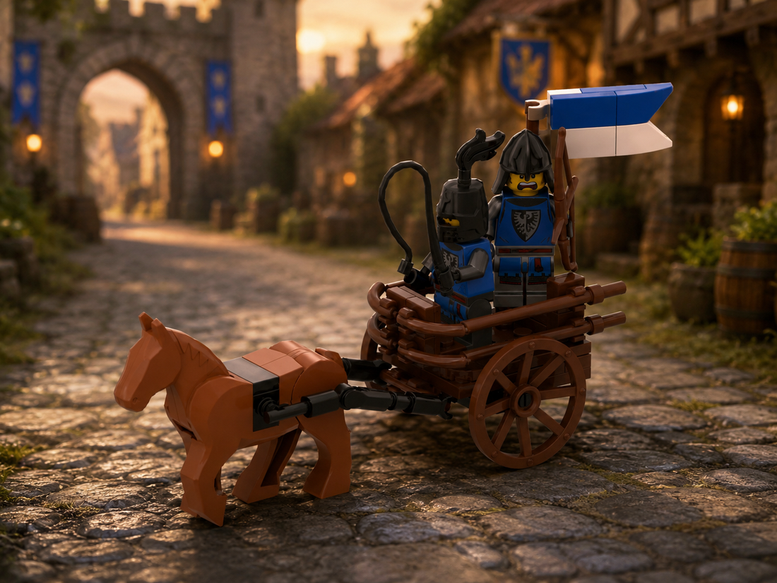 Medieval Soldier Cart Free Building Instructions | Horse-Drawn Castle Build