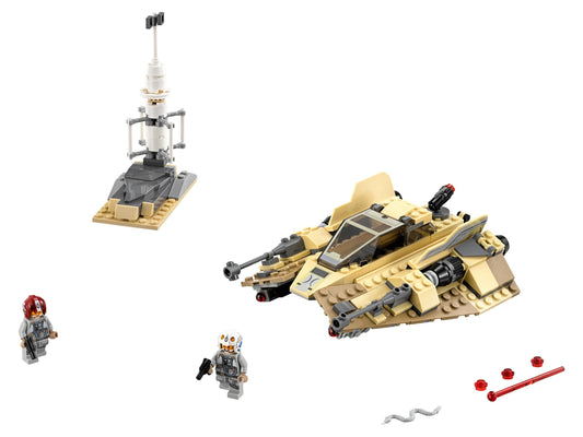 LEGO Set 75204-1 Sandspeeder Alternate build Ideas: Speeders, Gunships, Falcons, and Star Wars Microcraft