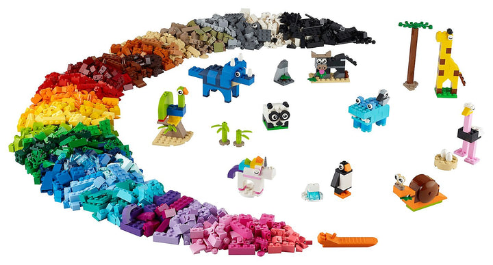 LEGO Set 11011-1 Bricks and Animals Alternate build Ideas: a floral display rebuild, a fresh display direction, and a cheerful spring bird
