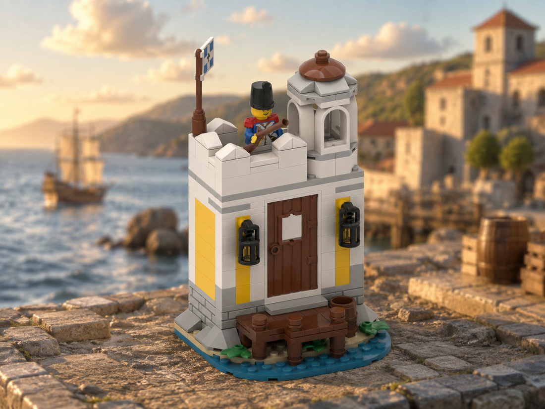 Imperial Harbor Guardhouse MOC – Free Building Instructions