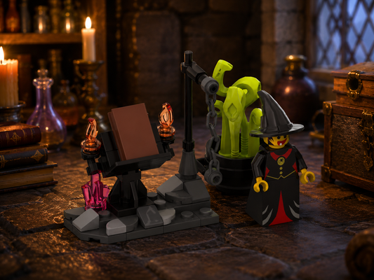 Witch Spellbook Scene – Free Spooky Building Instructions