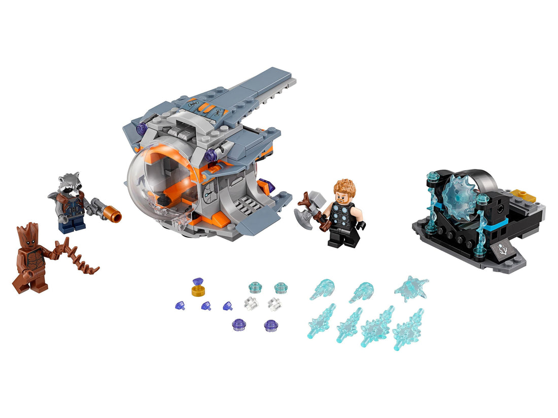 LEGO Set 76102-1 Thor's Weapon Quest Alternate build Ideas: a fresh display direction