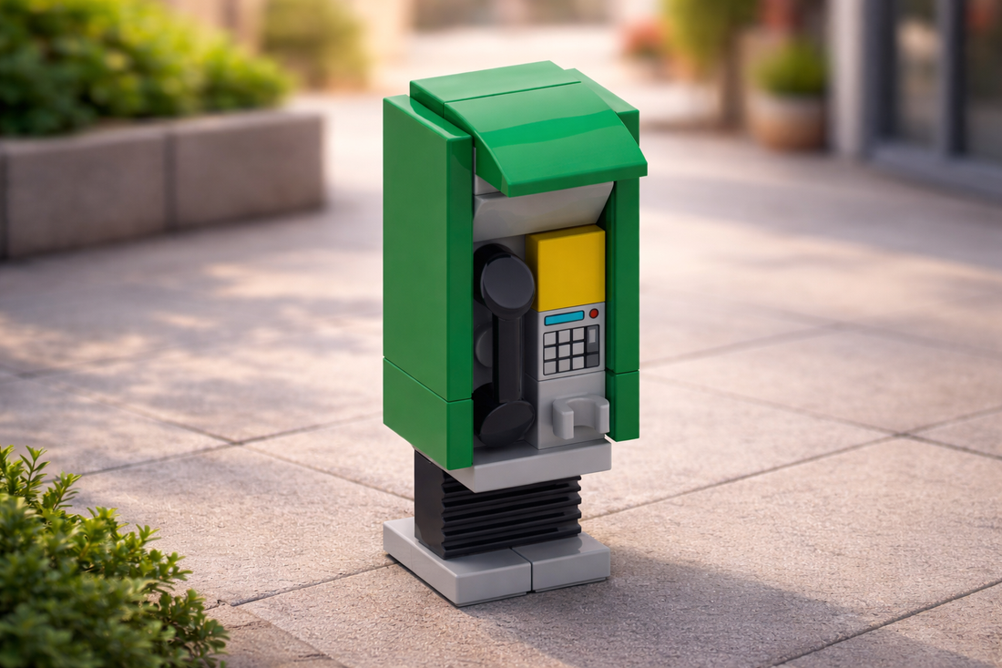 Public Telephone Booth – Free MOC Building Instructions
