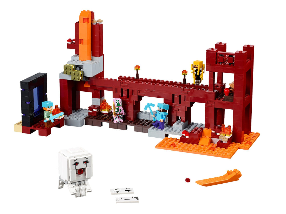LEGO Set 21122-1 The Nether Fortress Alternate build Ideas: First Night, Badlands, and Blocky Biome Rebuilds