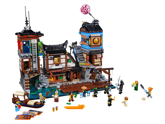 LEGO Set 70657-1 NINJAGO City Docks Alternate build Ideas: Townhouses, Modular Rooms, and Neighborhood Rebuilds