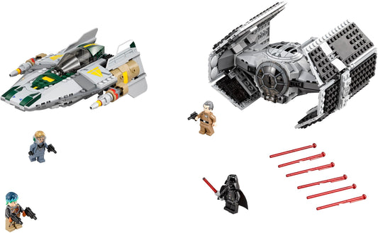 LEGO Set 75150-1 Vader's TIE Advanced vs. A-Wing Starfighter Alternate build Ideas: Speeders, Gunships, Falcons, and Star Wars Microcraft