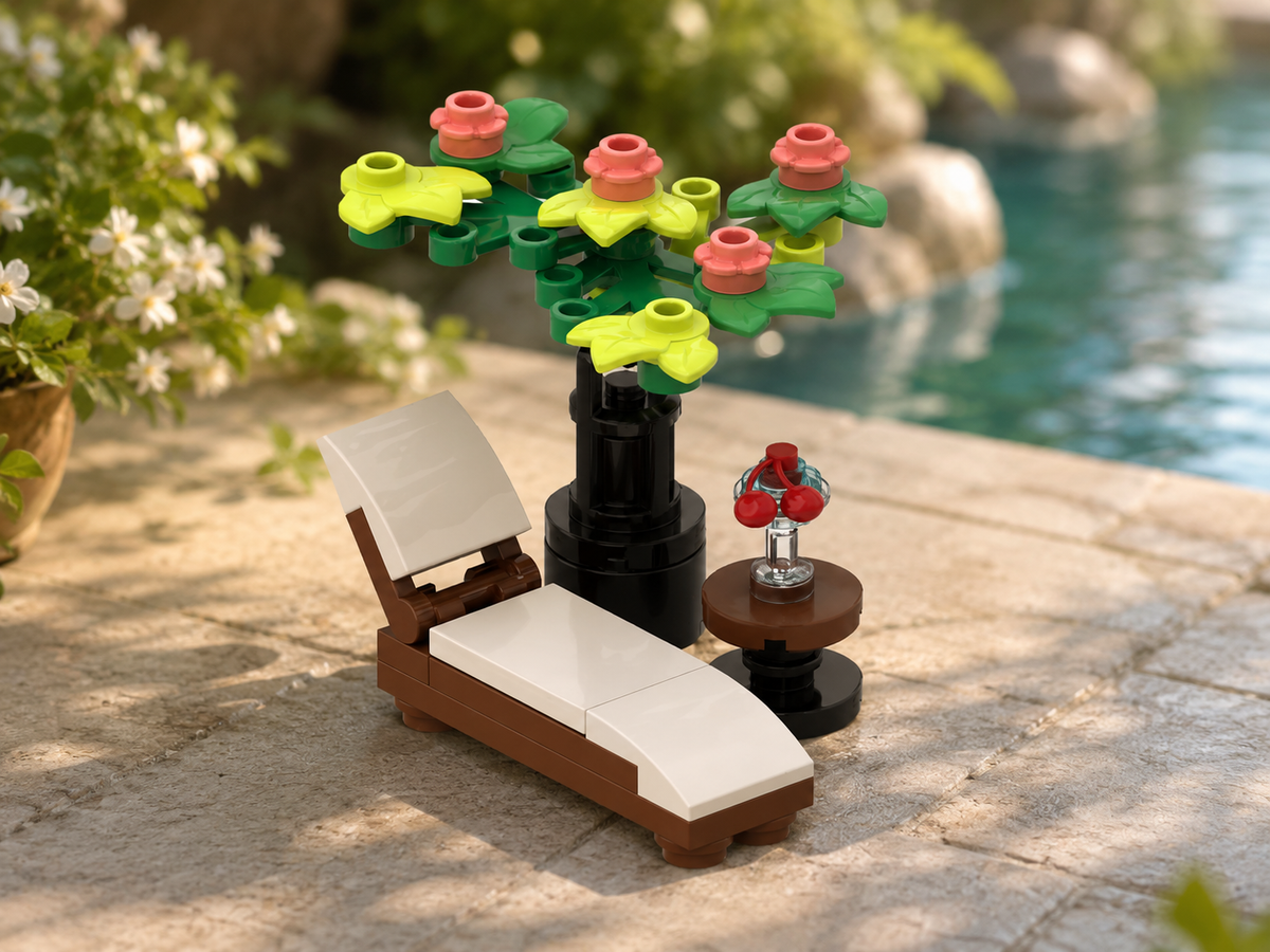 Blooming Garden Lounge MOC – Free Building Instructions