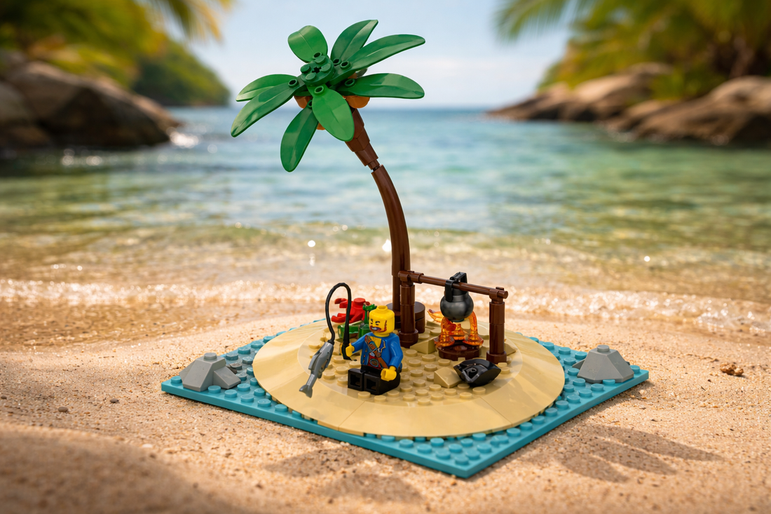 Desert Island Survivor – Free Building MOC Instructions