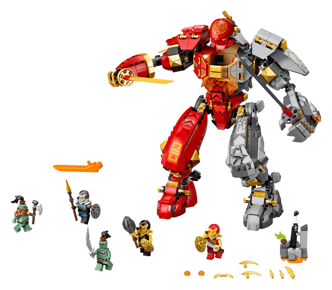 LEGO Set 71720-1 Fire Stone Mech Alternate build Ideas: a fresh display direction