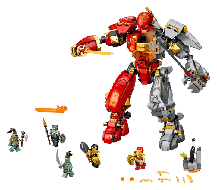 LEGO Set 71720-1 Fire Stone Mech Alternate build Ideas: a fresh display direction