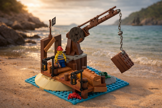 Pirate Dock Crane – Free Building MOC Instructions