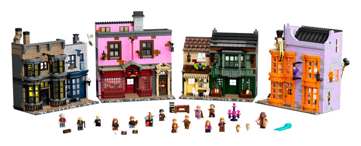 LEGO Set 75978-1 Diagon Alley Alternate build Ideas: Fortresses, Market Scenes, and Medieval Rebuilds
