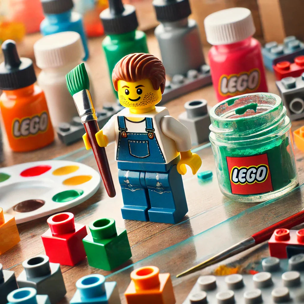 How to paint Lego parts