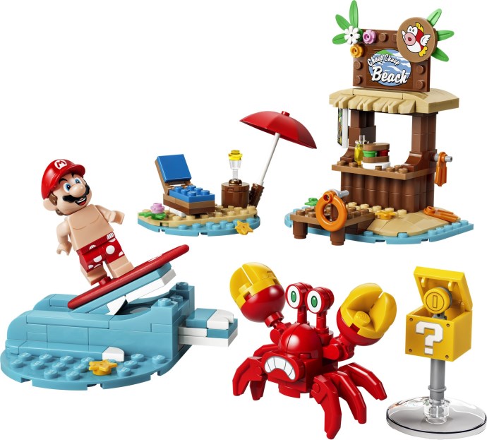 LEGO 72055 Mario's Beach Adventures - Beach Holiday Scene with Refreshment Stand