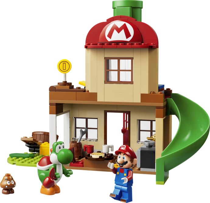 LEGO 72057 Yoshi at Mario's House - Mario House Rooms, Garden and Green Slide