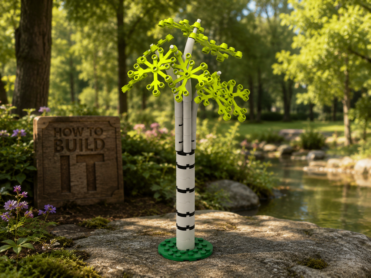 Birch Tree MOC – Free Building Instructions
