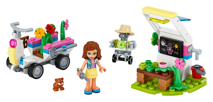 LEGO Set 41425-1 Olivia's Flower Garden Alternate build Ideas: a fresh display direction and a familiar micro freighter silhouette