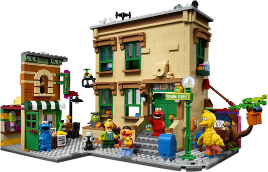 LEGO Set 21324-1 123 Sesame Street Alternate build Ideas: Townhouses, Modular Rooms, and Neighborhood Rebuilds