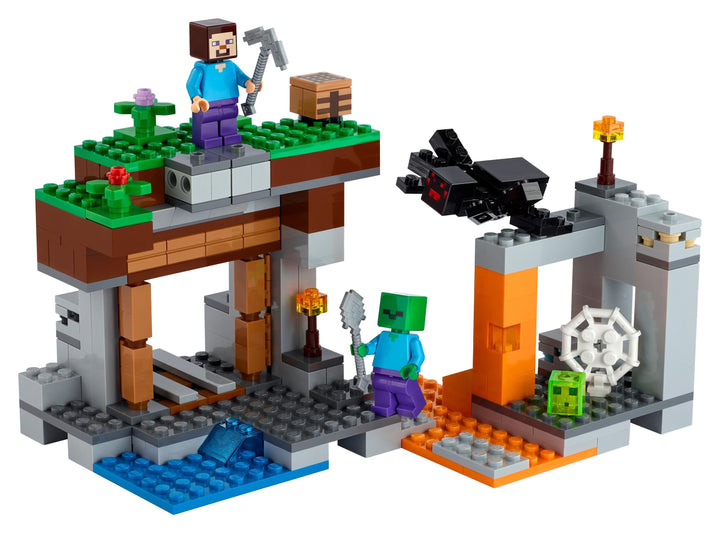 LEGO Set 21166-1 The "Abandoned" Mine Alternate build Ideas: First Night, Badlands, and Blocky Biome Rebuilds