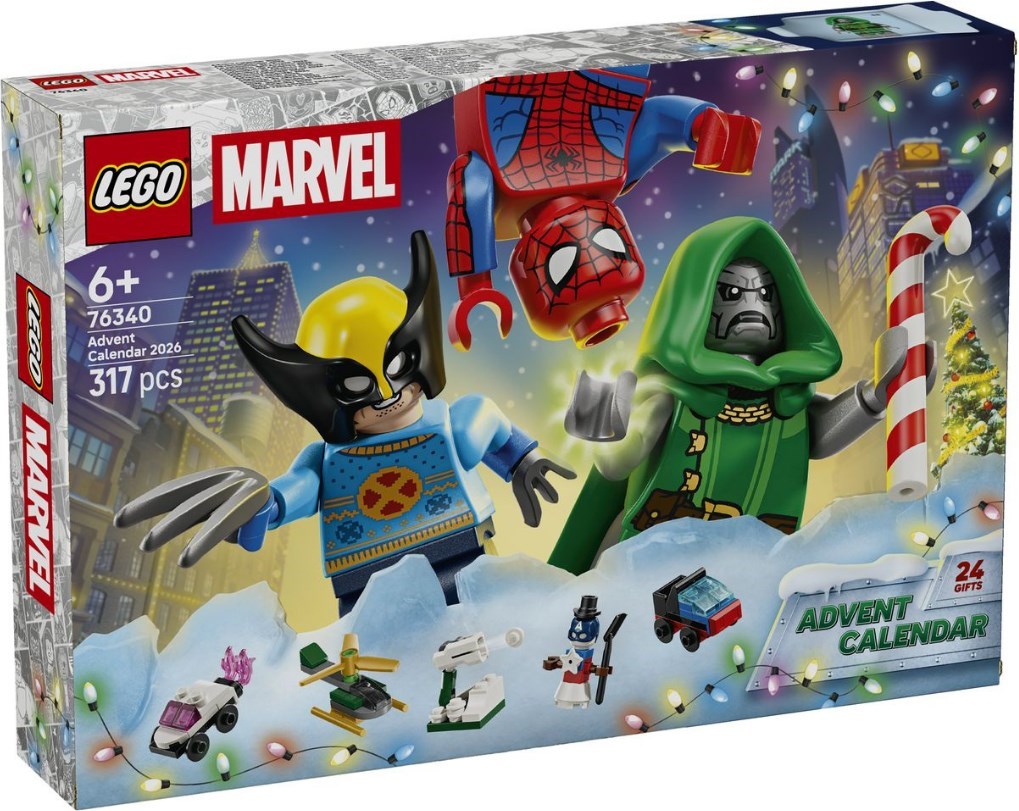 LEGO 76340 Marvel Advent Calendar 2026 - Hero Countdown Display Builds