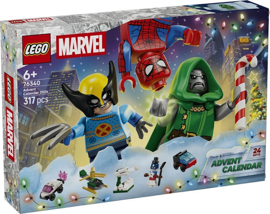 LEGO 76340 Marvel Advent Calendar 2026 - Hero Countdown Display Builds
