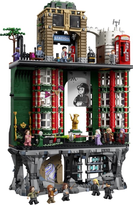 LEGO 76476 Ministry of Magic Builds the Wizarding World Below London