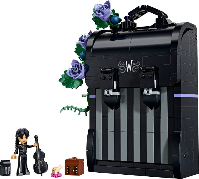 LEGO 76787 Wednesday Backpack Opens into a Gothic Display Scene