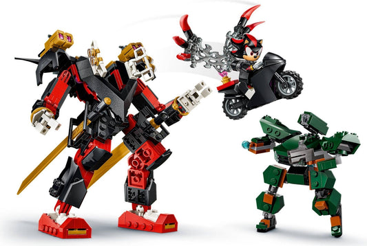 LEGO 77120 Shadow's Mech vs. G.U.N. Trooper - Sonic Mech and Motorcycle Details