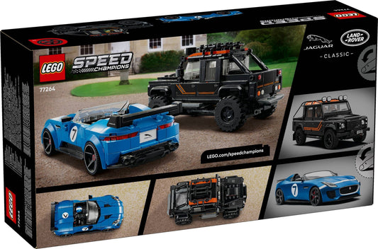 LEGO 77264 Jaguar F-TYPE Project 7 and Land Rover Defender Classic - Speed Champions Two-Car Display