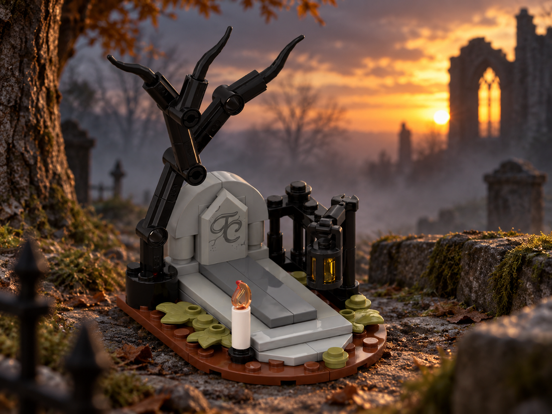 LEGO Graveyard MOC: Building Atmosphere Into a Tiny Gothic Cemetery