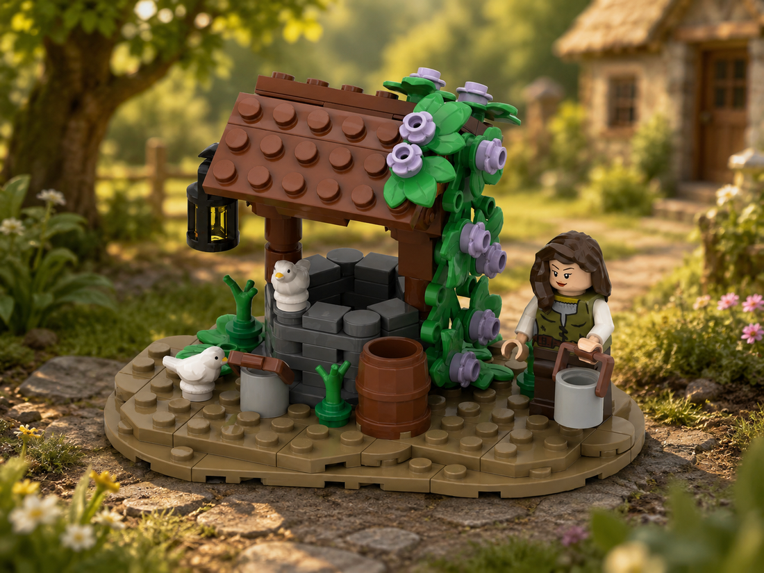 Medieval Village Well Free Building Instructions