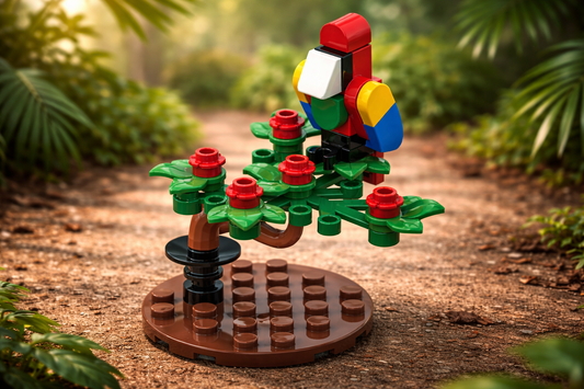 Parrot on Branch – Free Building MOC Instructions