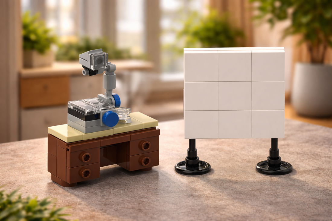 Overhead Projector & Presentation Board – Free MOC Building Instructions
