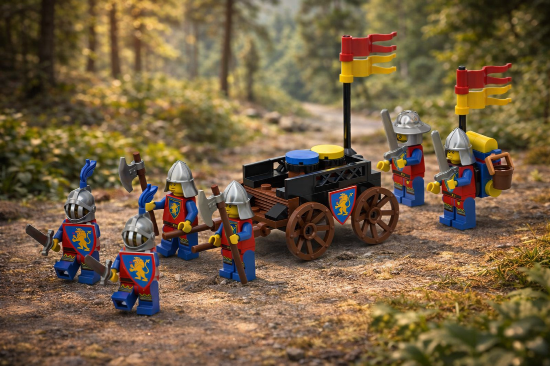 Knights Procession Free Building Instructions | Castle Cart Build