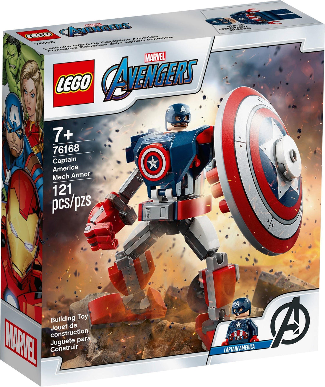 Lego Set 76168 Captain America Mech Armor - How to build it   