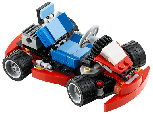 LEGO Set 31030-1 Red Go-Kart Alternate build Ideas: Spring Displays, Holiday Details, and Easter Rebuilds