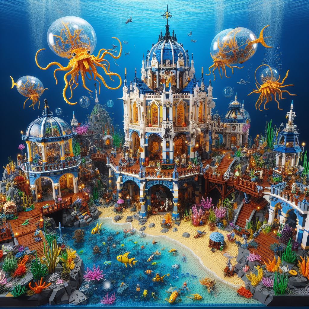 28 AI ideas for Lego MOCs Underwater Kingdom