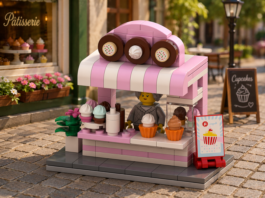Cupcake Stand Free Building Instructions | City Bakery Stall Build