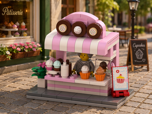Cupcake Stand Free Building Instructions | City Bakery Stall Build