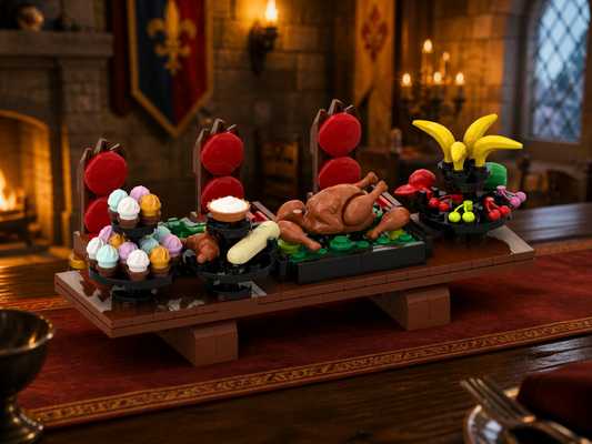 Royal Feast Table Free Building Instructions | Castle Banquet Build