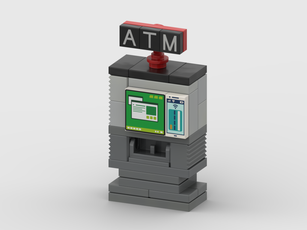 ATM Free Building Instructions | City Layout Accessory Build