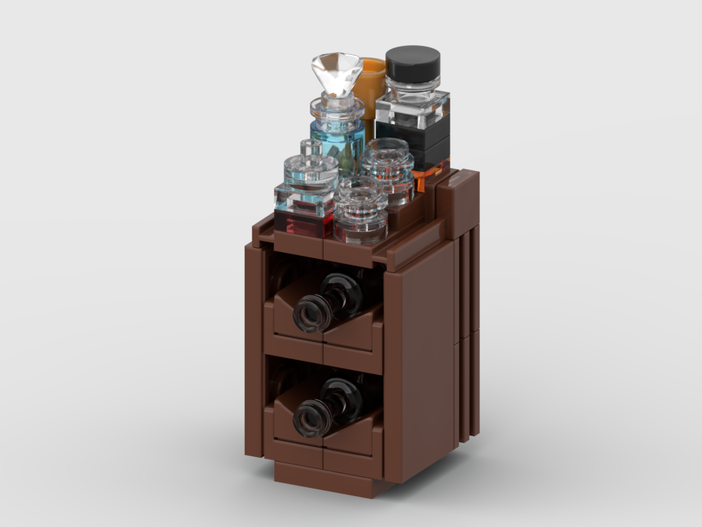 Alcohol Cabinet – Free Building MOC Instructions
