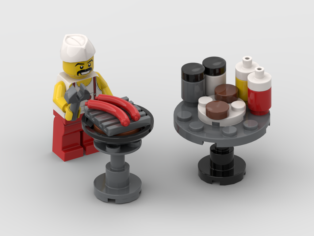 BBQ Minifigure – Free Building MOC Instructions