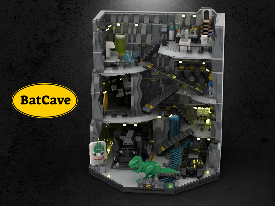 Custom Lego Batman Cave From the Skecth to a model of 4434 parts – How to  build it