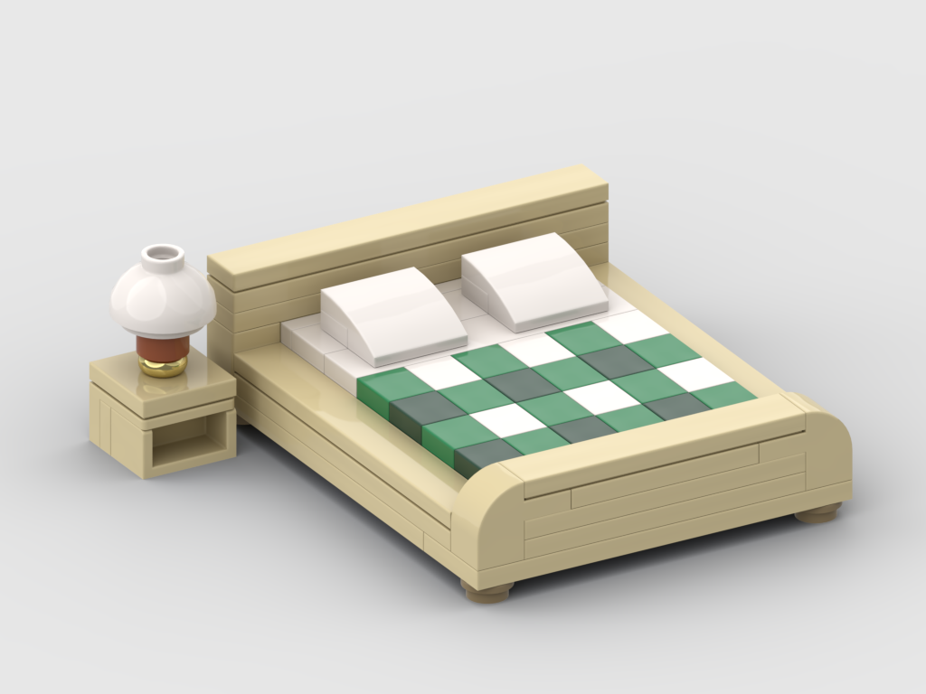 Bed & Nightstand Build – Free Building MOC Instructions