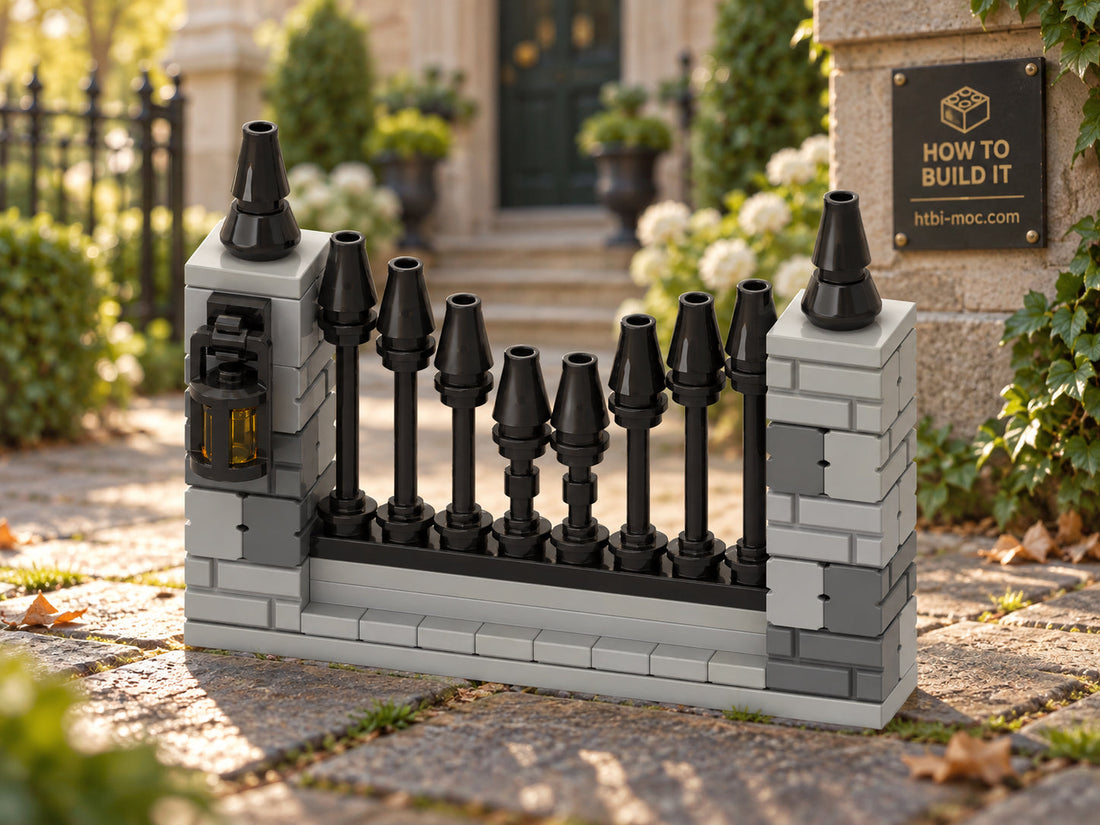 Cemetery Fence MOC – Free Graveyard Building Instructions