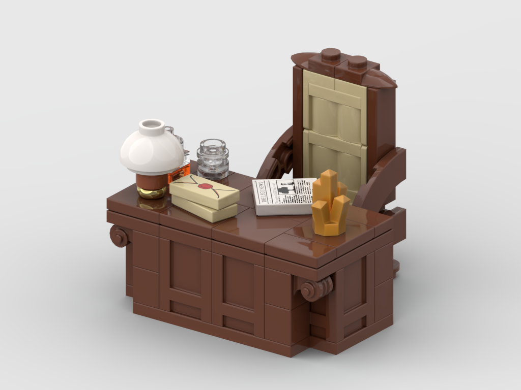 Classic Office Desk & Chair – Free MOC Building Instructions