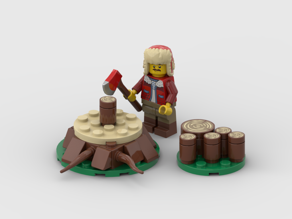 Chopping Wood – Free MOC Instructions