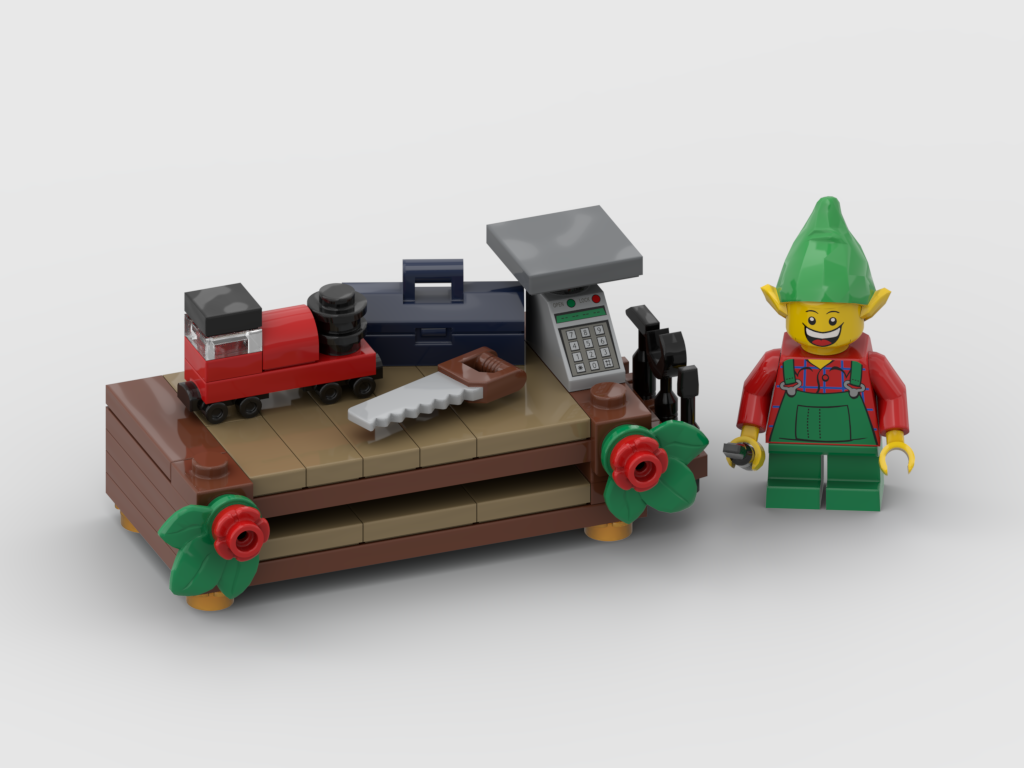 Christmas Elf Desktop – Free Building MOC Instructions