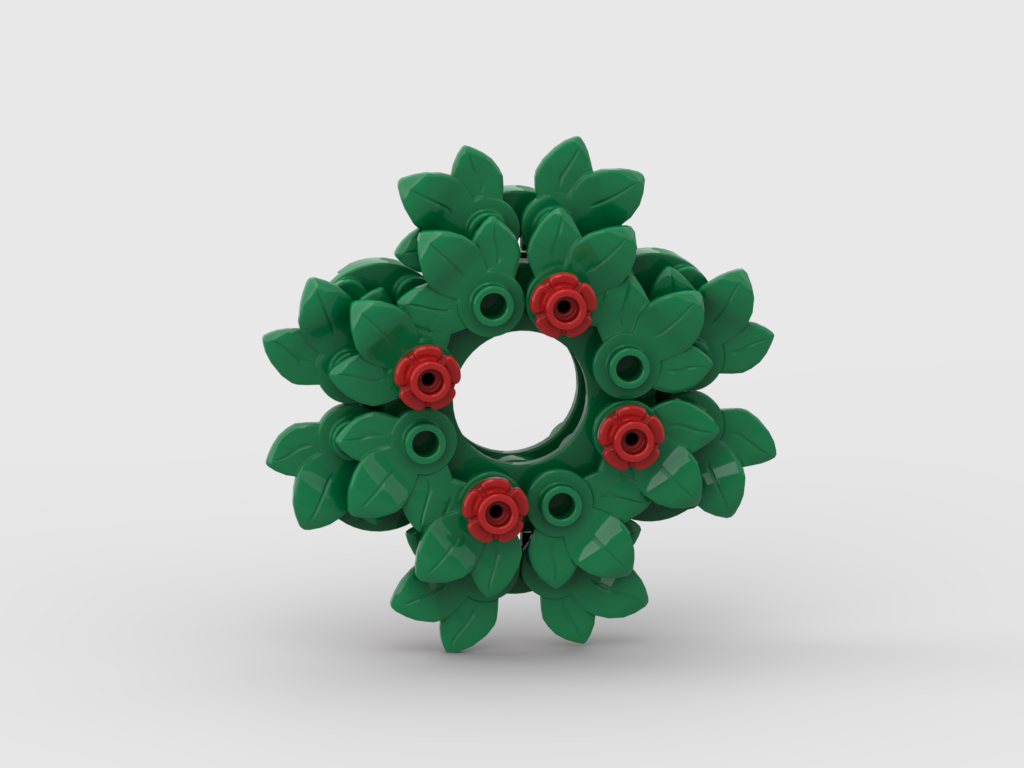 Christmas Wreath – Free MOC Instructions